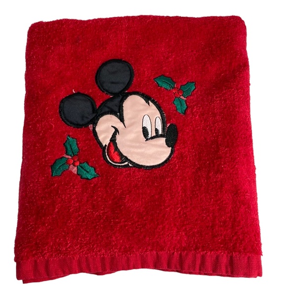 Disney | Bath | Vintage Embroidered Mickey Mouse The Walt Disney Co ...